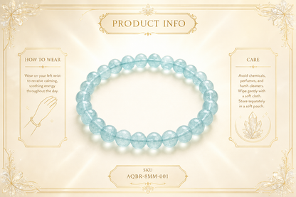 Aquamarine Bracelet – Courage, Calm Mind, and Emotional Healing