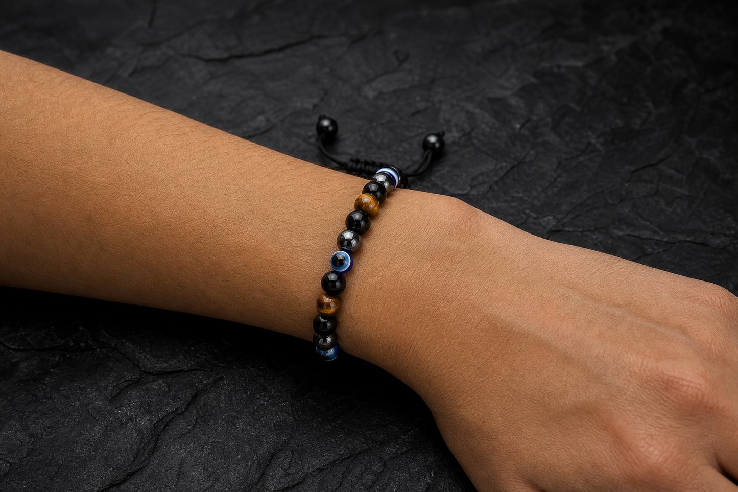 Triple Protection Bracelet – Protection, Grounding, and Positive Energy