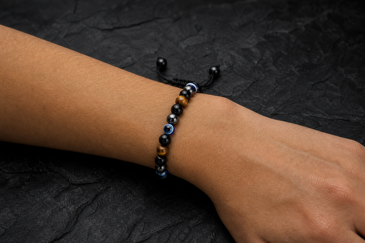 Triple Protection Bracelet – Protection, Grounding, and Positive Energy