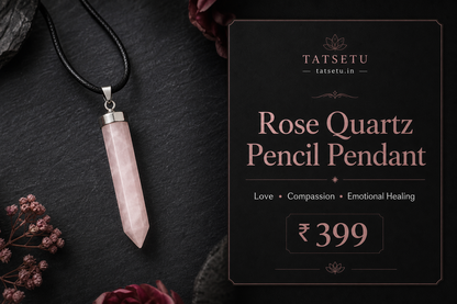 Rose Quartz Pencil Pendant