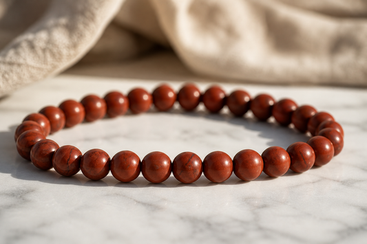 Red Jasper Bracelet – Stability, Courage, and Vitality