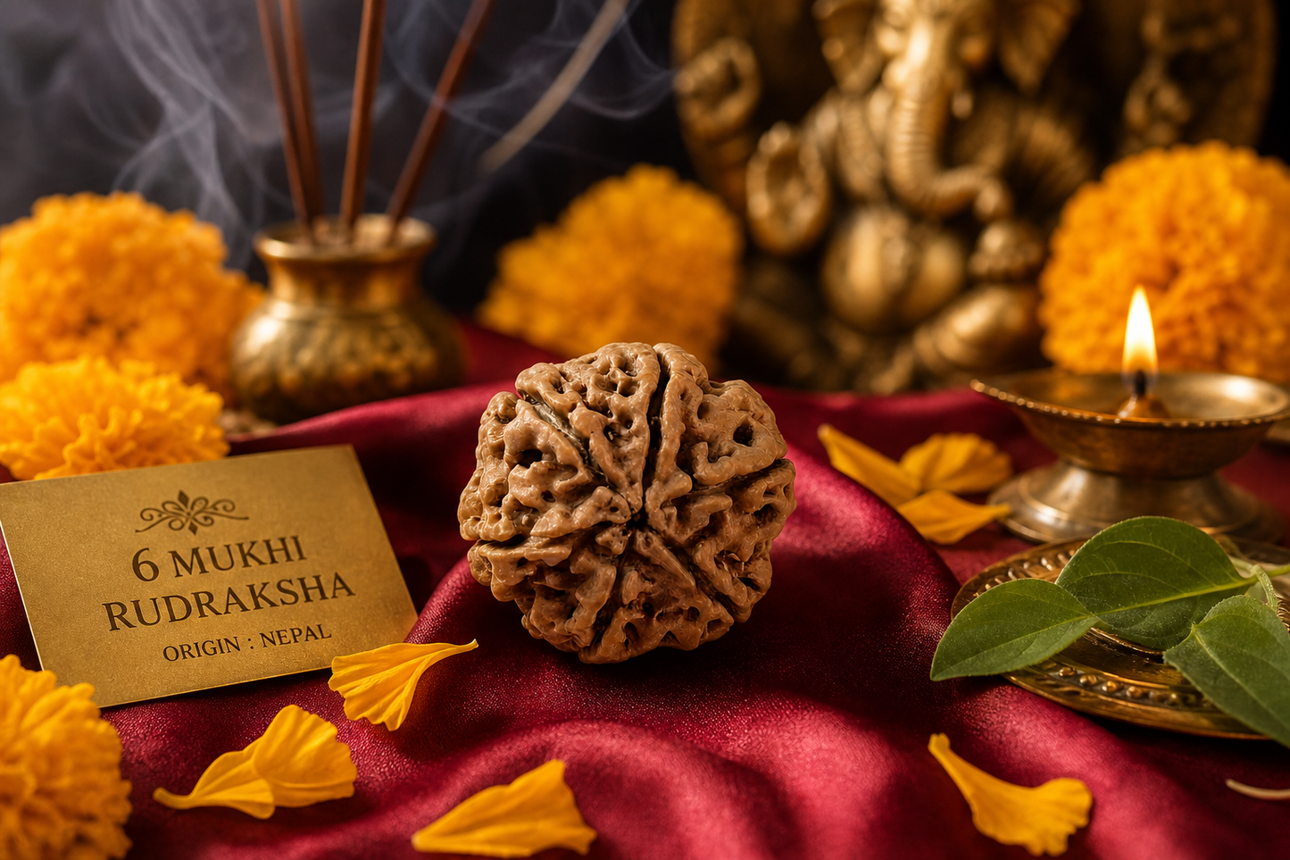 Nepal Origin 6 Mukhi Rudraksha