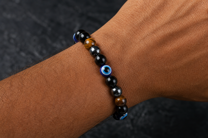 Triple Protection Bracelet – Protection, Grounding, and Positive Energy