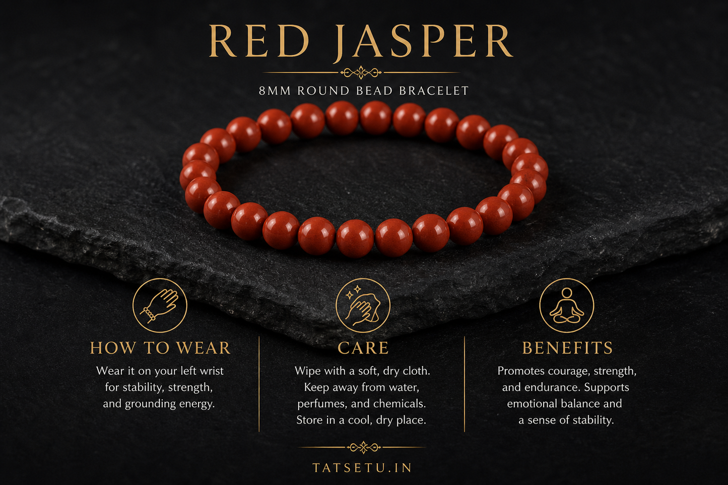 Red Jasper Bracelet – Stability, Endurance, and Strength