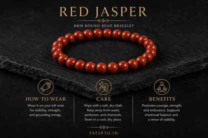 Red Jasper Bracelet – Stability, Endurance, and Strength
