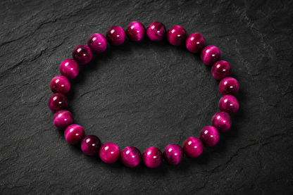 Pink Tiger Eye Bracelet – Confidence, Love, and Emotional Strength