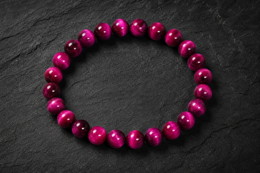 Pink Tiger Eye Bracelet – Confidence, Love, and Emotional Strength