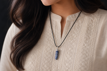 Sodalite Pencil Pendant