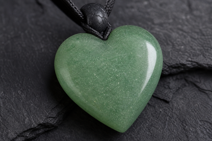 Green Aventurine Heart Shape Pendant