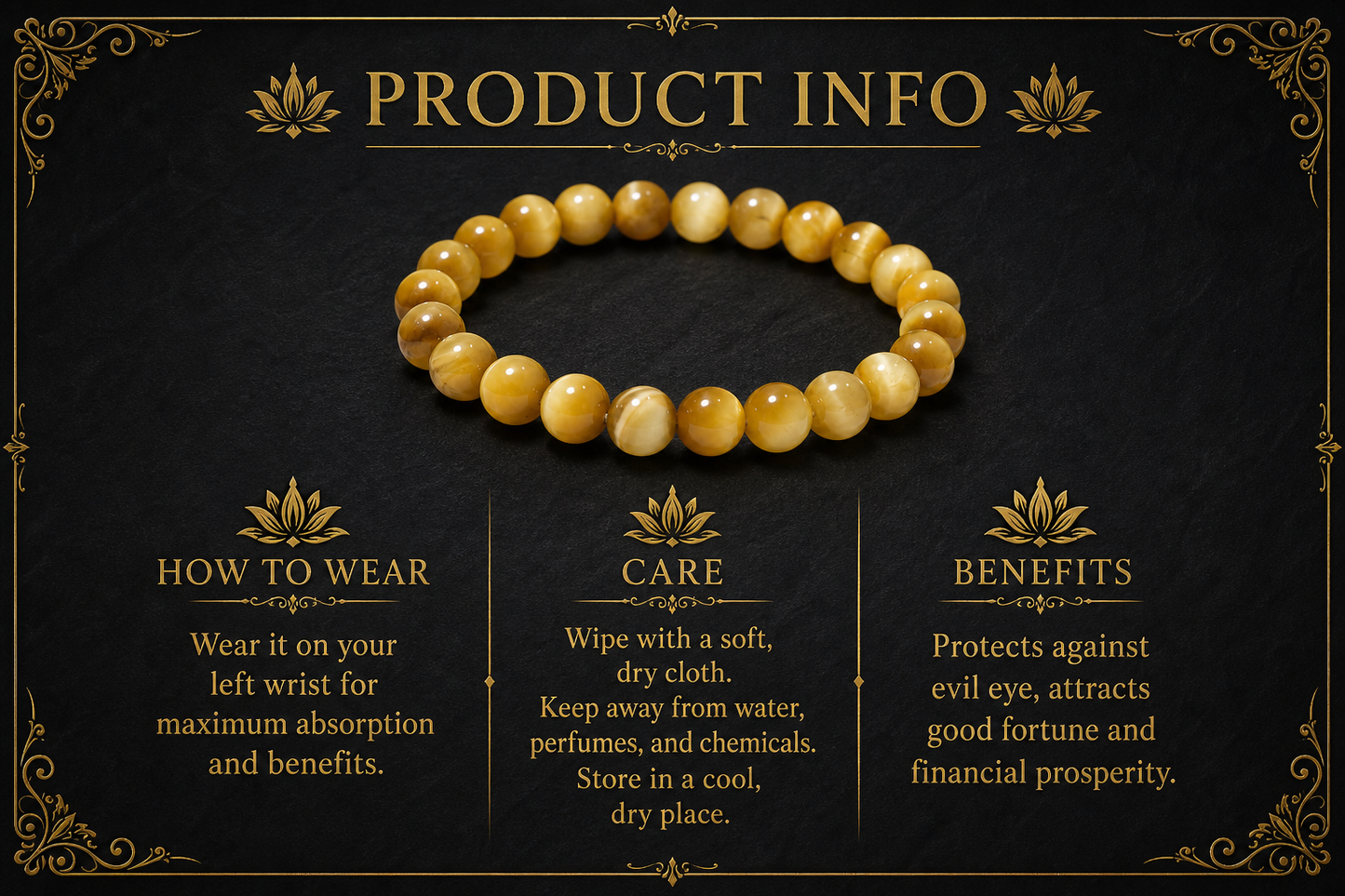 Cat’s Eye Bracelet – Protection, Focus, and Financial Stability