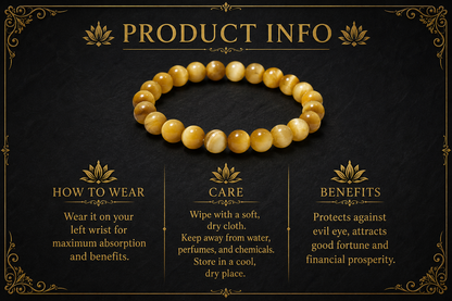 Cat’s Eye Bracelet – Protection, Focus, and Financial Stability
