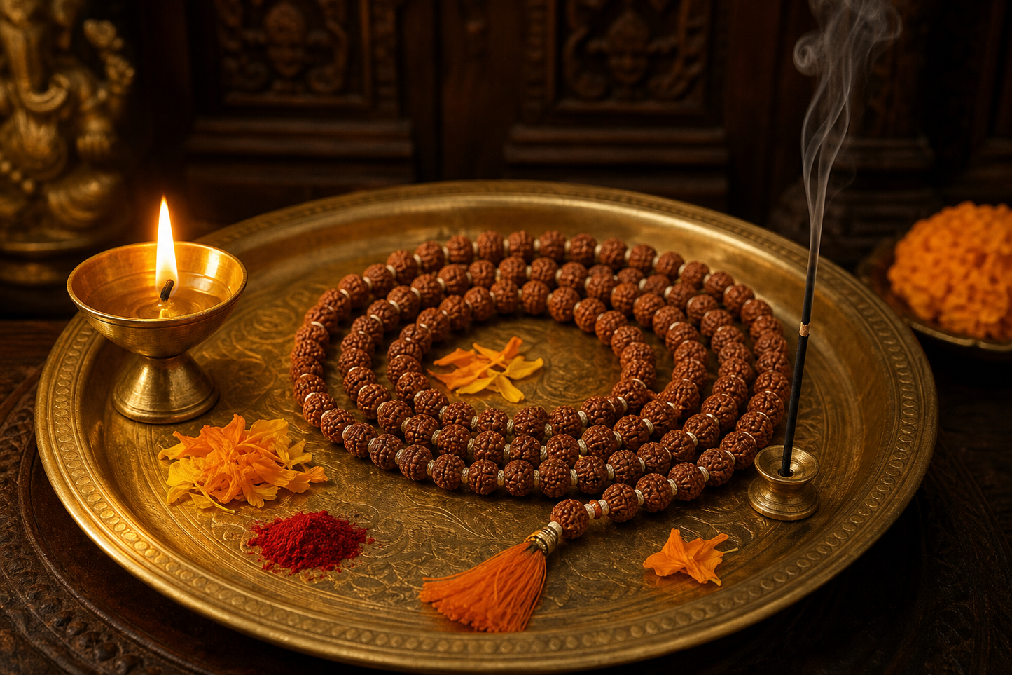 5 Mukhi Rudraksha Jaap Mala